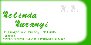 melinda muranyi business card