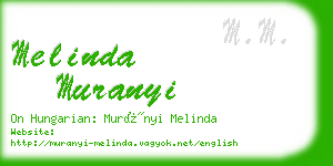 melinda muranyi business card